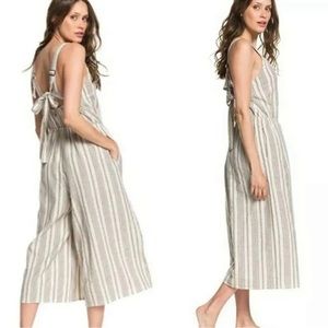 Roxy Take Care Cropped Wide Leg Jumpsuit
Ivory Cream Stripe